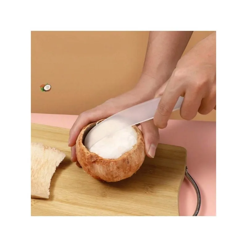 1Pc Durable Coconut Opener And Scraper For Kitchen - Easily Remove Coconut Meat With This Peeling, Scraping, And Shelling Tool