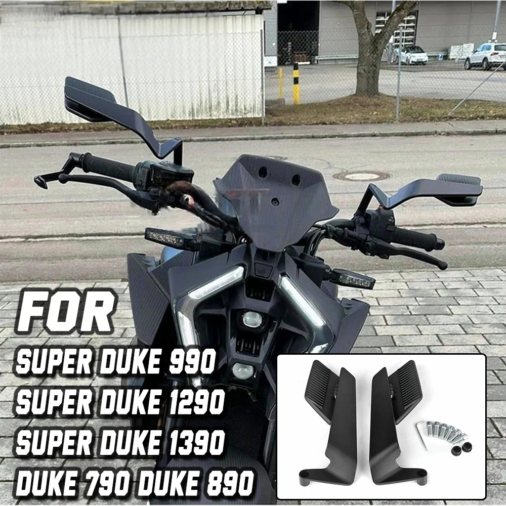 

Motorcycle Side View Mirror for KTM 125 200 250 390 690 790 890 Duke 990 1290 1390 Super Duke Stealth Winglets Rearview Mirrors