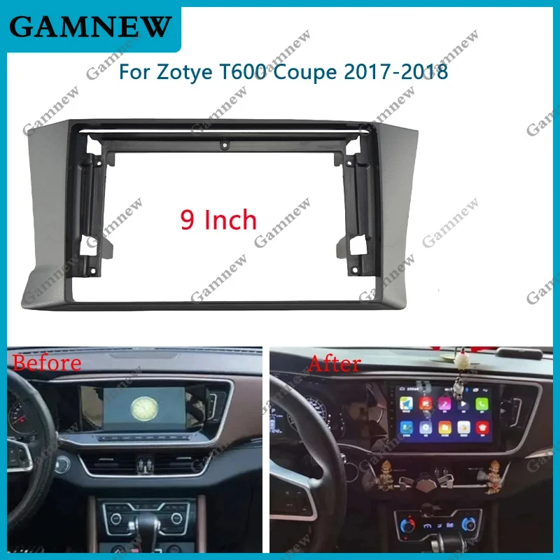 

9 Inch Car Frame Fascia Adapter Canbus Box Decoder Android Radio Audio Dash Fitting Panel Kit For Zotye T600 Coupe 2017-2018