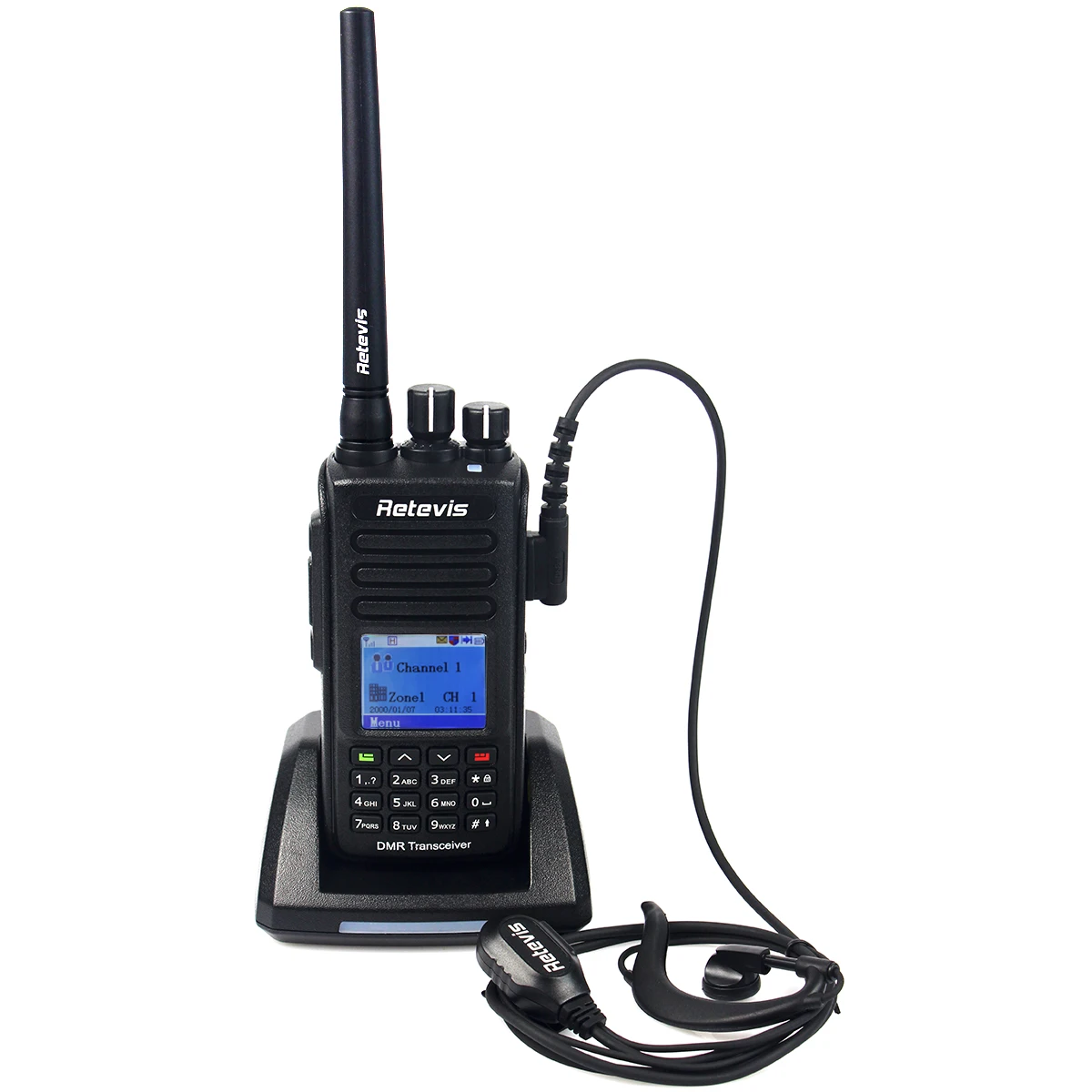 Retevis RT8 IP67 Waterproof DMR Digital Walkie Talkie UHF Handheld Ham Amateur Radio CTCSS/DCS 400-480Mhz 1000Channel W/Earpiece