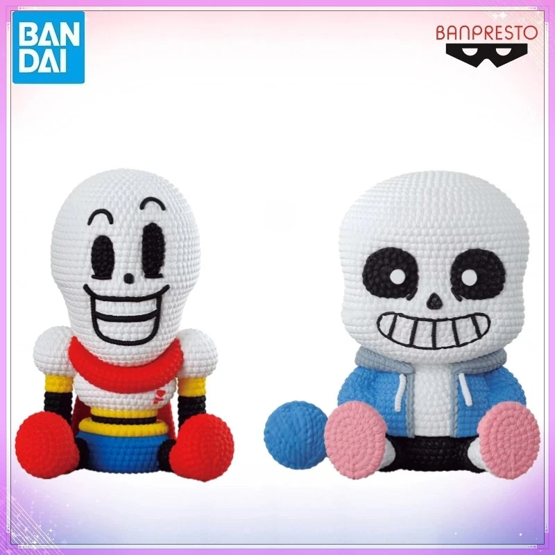 Bandai In Stock Original BANPRESTO Amicot UNDERTALE Sans Papyrus Figure Anime Model Genuine Boxed Toys Figures Toy Gifts MVC