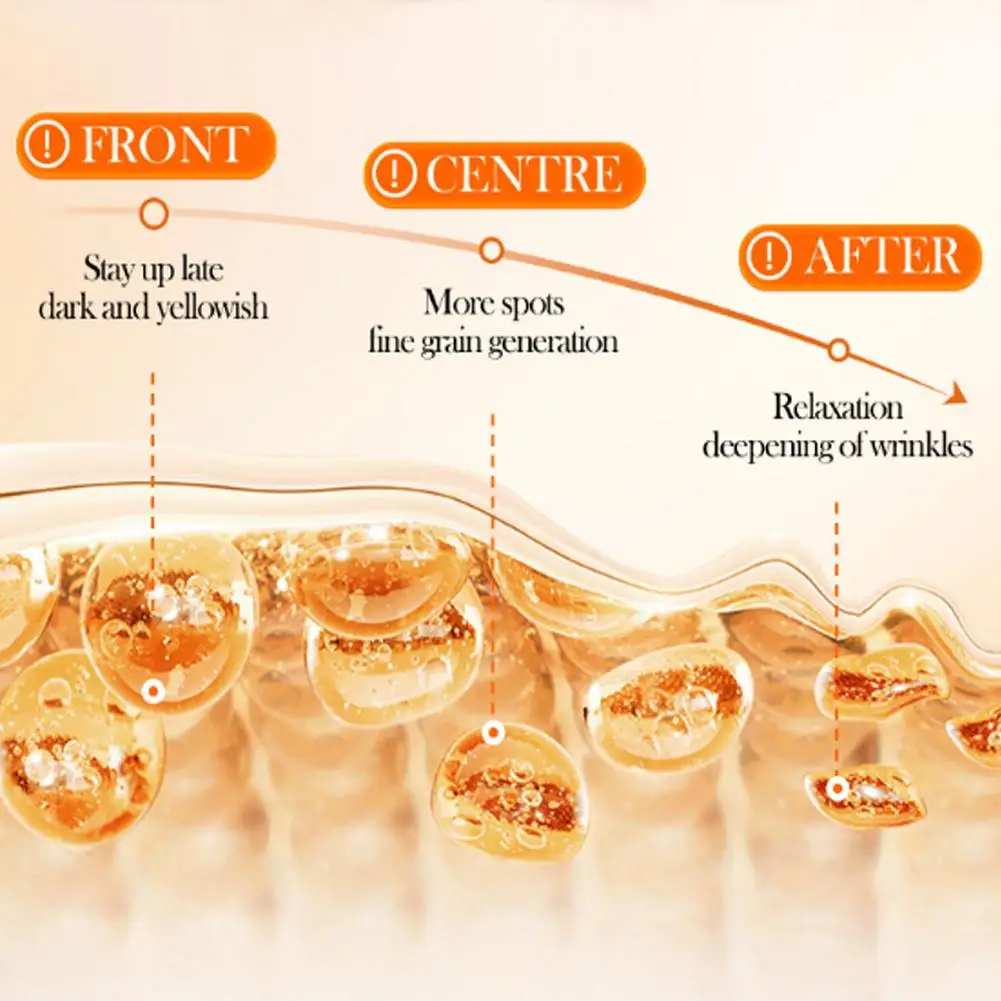 فيتامين C كريم وجه الريتينول ترطيب ثبات الهيالورونيك تفتيح كريمات ناعمة إصلاح تبييض العناية بالبشرة V9N0