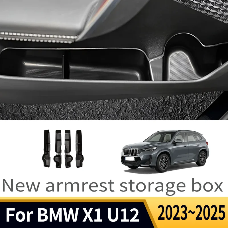 

Автомобильные аксессуары для BMW X1 U12 2023 ~ 2025 2024 подлокотник с центральным управлением, внутренний ящик для хранения, многофункциональный аккурат, автозапчасти, инструменты