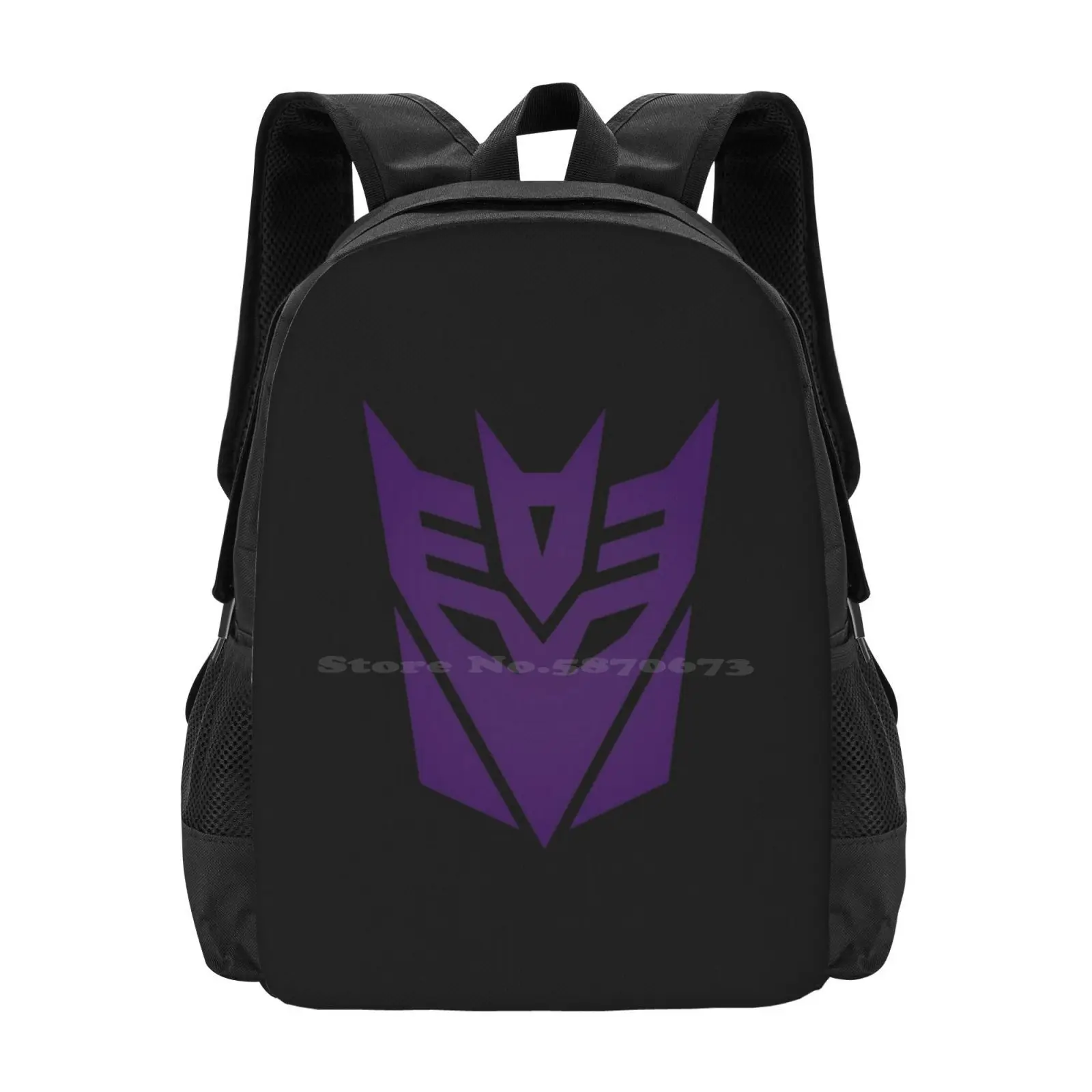 Decepticons Logo Hot Sale Schoolbag Backpack Fashion Bags Logogami Emblem Symbol Autobots Decepticons Prime Cybertron Spark