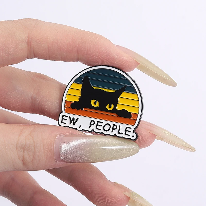 بيو بيو Madafakas القط مع البنادق المينا دبوس مثليه أكل ما LGBTQ Ouija مجلس الحيوان بروش شارة التلبيب مجوهرات هدية للأصدقاء #6