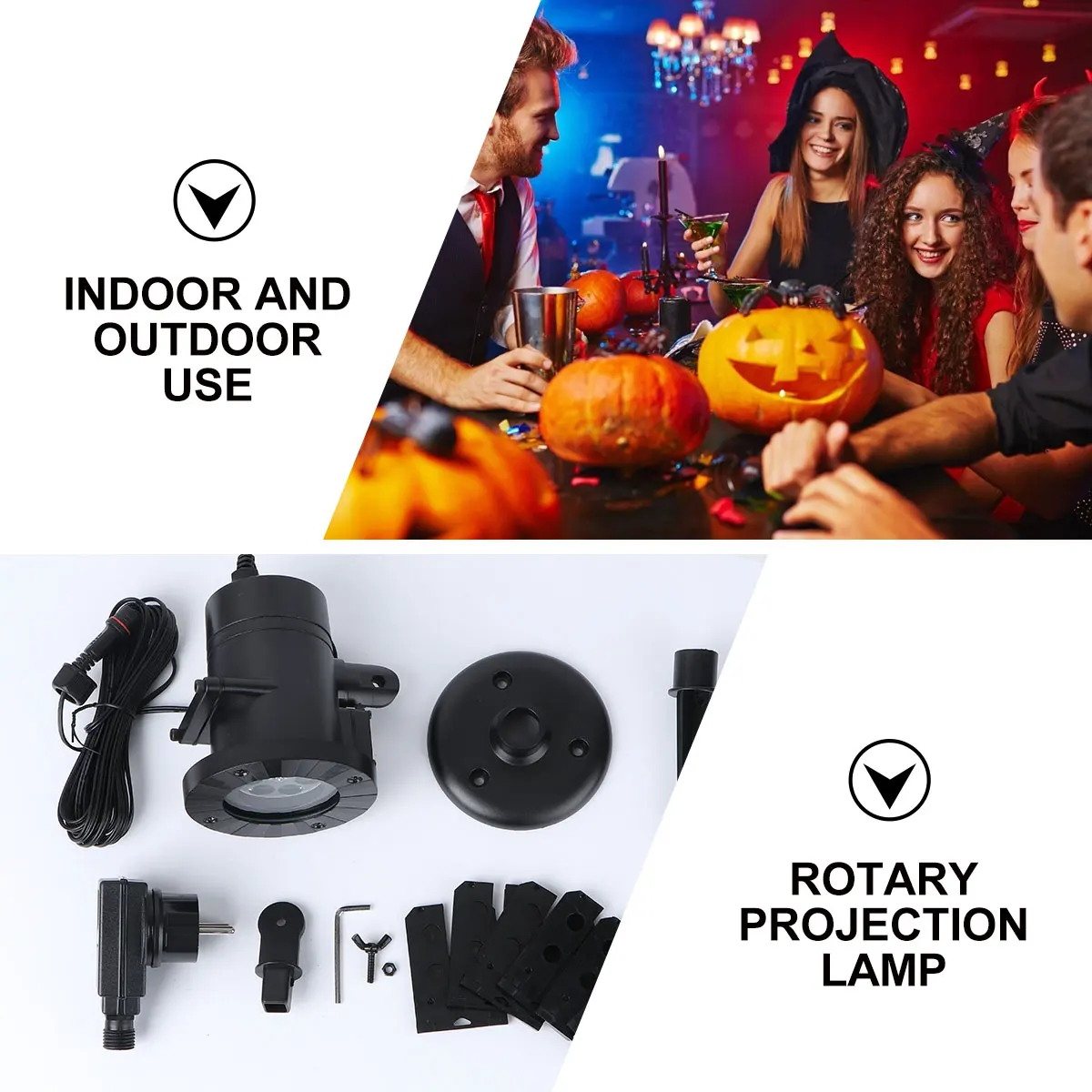 Proyección navideña de voz, foco para exteriores, Control de decoración, lámpara de luz, proyector de fiesta al aire libre, lámpara de noche