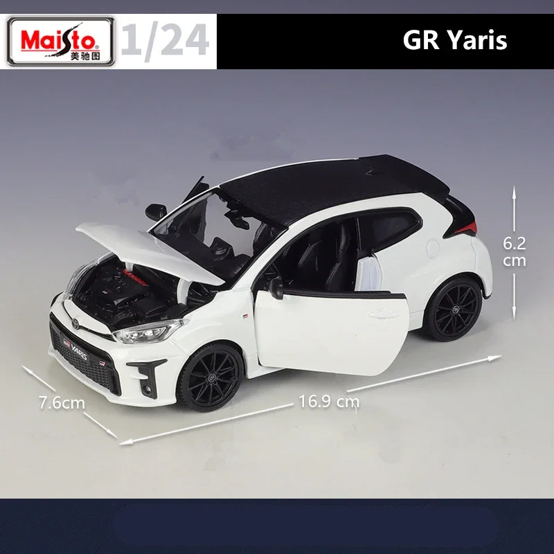 Maisto-Toyota GR Yaris نموذج سيارة من سبيكة سيارات SUV ، لعبة معدنية مصبوبة ، محاكاة عالية ، مجموعة هدايا ،