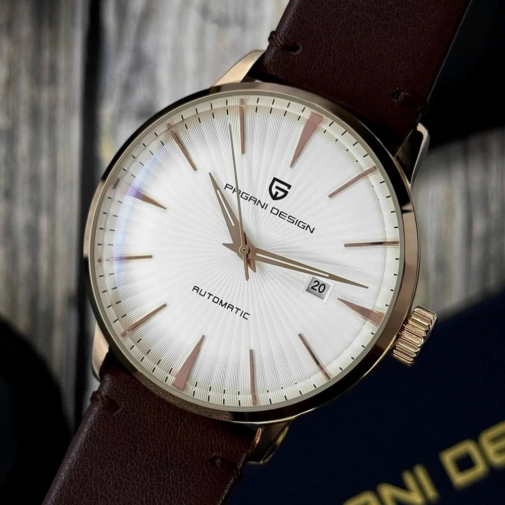 

Мужские механические часы PAGANI DESIGN в классическом стиле с автоматическим механизмом Seagull, водонепроницаемые, деловые, из нержавеющей стали
