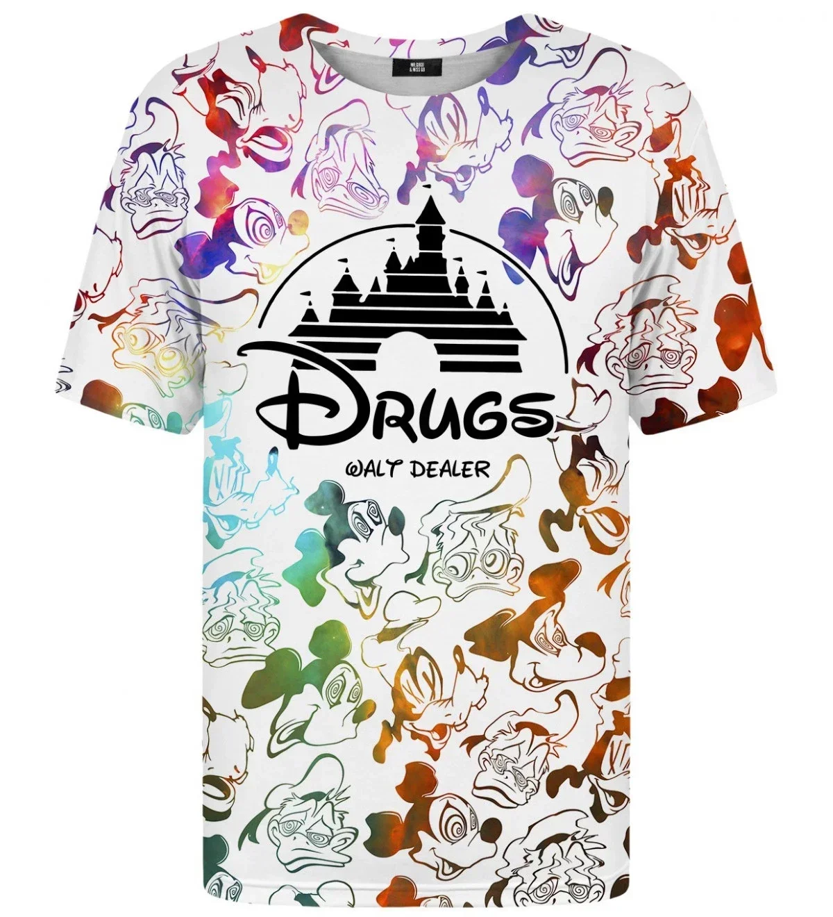 2024 Disney Drugs Walt Dealer T-shirt 3D T-shirt For Men For Women Fashion Retro Short Sleeve Casual Kids T-Shirt