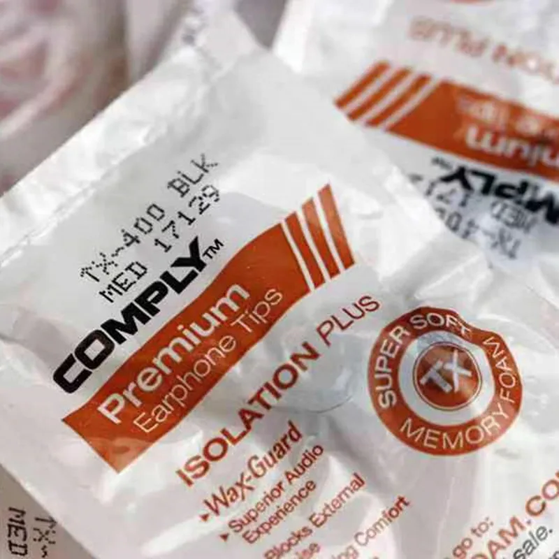 5คู่ Original จุกโฟมหูฟัง Ear Pads T200 TX400 Comply แยกเสียงรบกวนปลั๊กอุดหูสำหรับอินเอียร์หูฟัง Enhanced Bass ฟองน้ำ Eartips