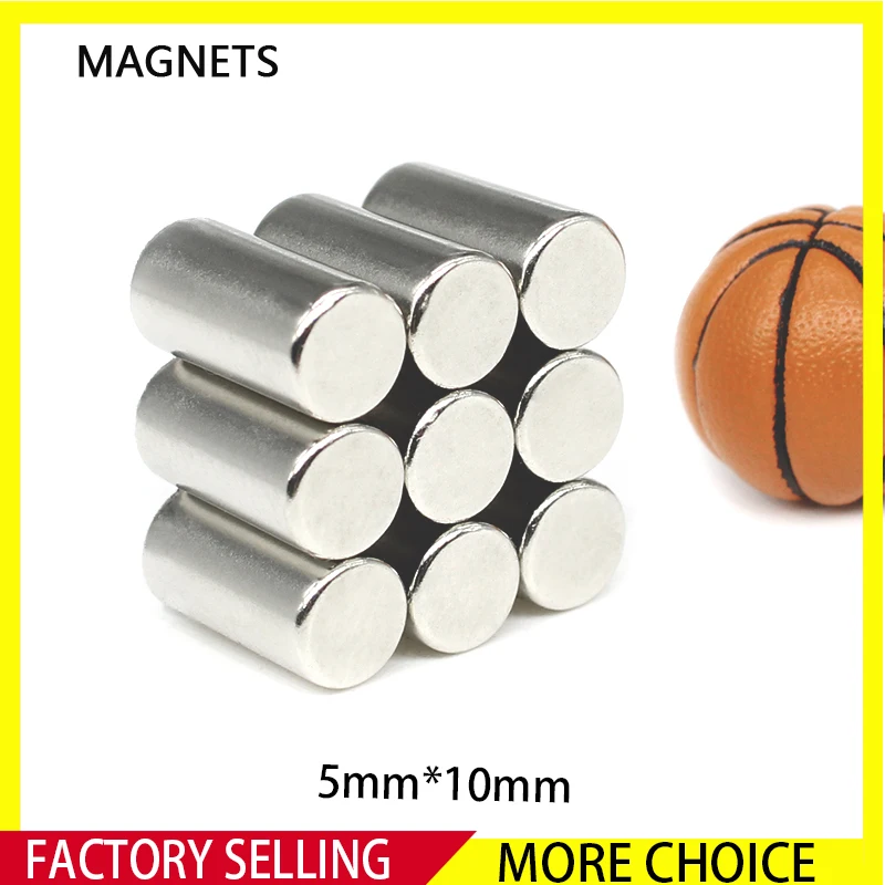 10~300PCS 5*10mm Small Neodymium Disc Magnets 5x10mm  Round Strong N35 Cylinder Rare Earth Magnets 5mm x 10mm