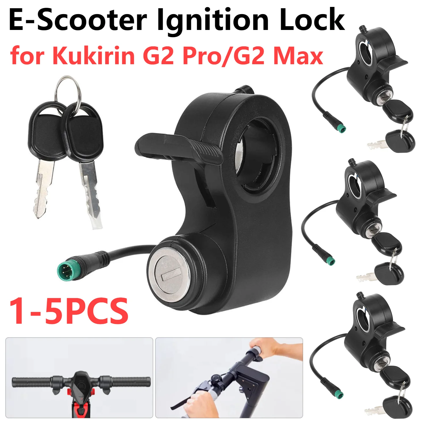 

Замок зажигания для электрического скутера с ключами, дроссельная заслонка для электронного скутера, замок стартера для Kukirin G2 Pro/G2 Max