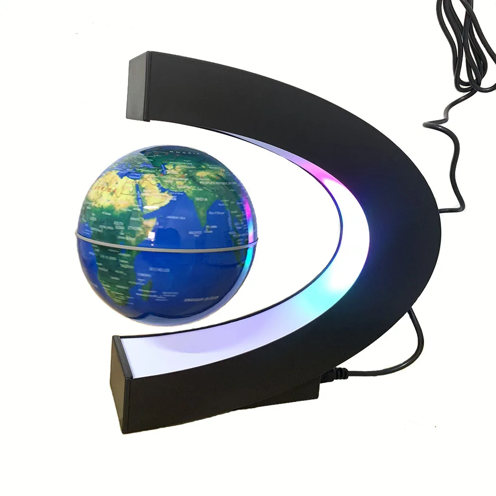 

Floating Magnetic Levitation Globe Night Light World Map Ball Lamp Cool Office Home Decoration Terrestrial Globe Lighting