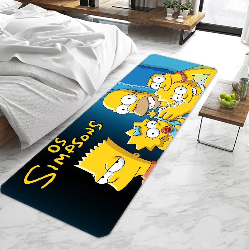 Hot Cartoon Simpsons Door Mat Entrance Doormat Non-slip Washable Kitchen Carpet Living Room Hallway Rugs Door Mats Bathroom Bath