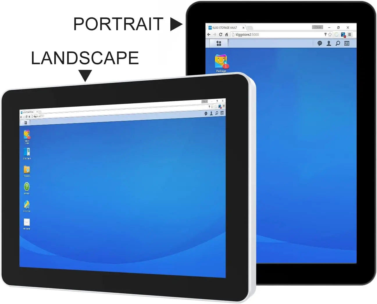 7 Inch Desktop Wall Mountable Multi PCAP Touch Screen Monitor HDMI/VGA Input 1024 * 600 Resolution Display