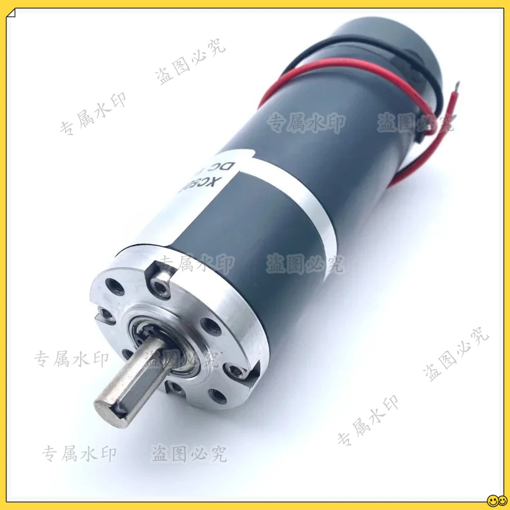 

50MM DC 12V 24V Torque Power PMDC Planetary Reducer Gear Motor 70W 100W Permanent Magnet 10MM Shaft Keyway 6RPM-1300RPM 50PG50S