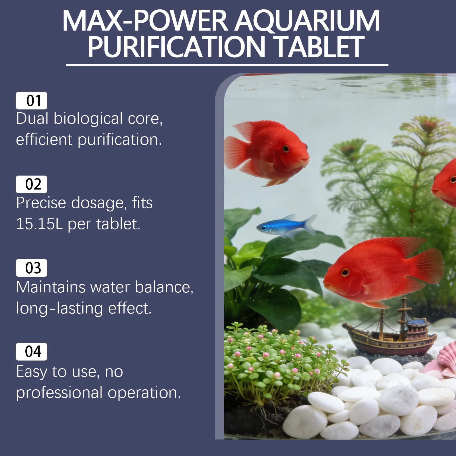Algae Remover Tablets for Aqua - Planted Aquarium Algae Control recension och pris