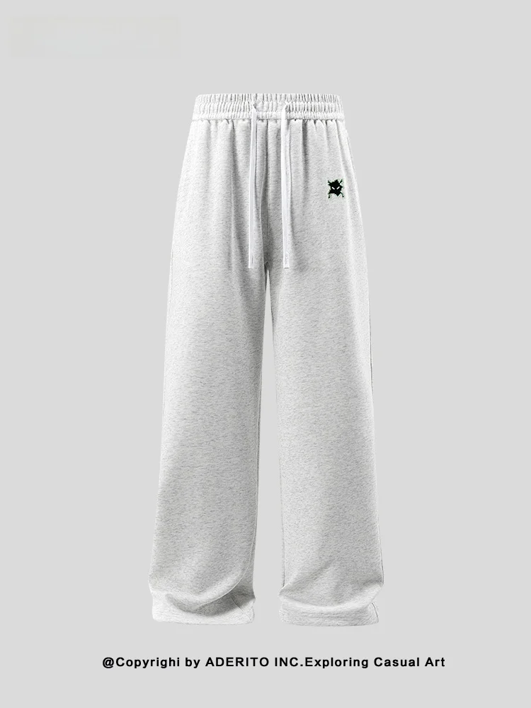 

Мужские брюки ITO премиум-класса свободного кроя с прямым силуэтом, вышивкой, для работы и повседневной носки, спортивные, длинные, с эластичным поясом