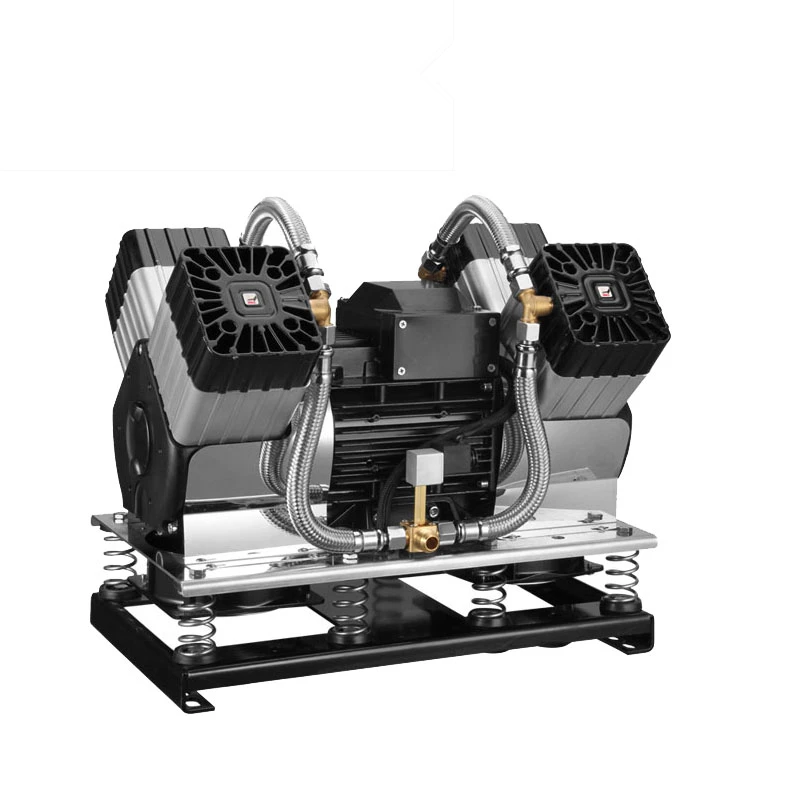 Air Compressor Manufacturers Ultra Silent Medical Dental Bus Piston 3hp Big Airflow Rate Oil Free Air Compressor Pump For Sale