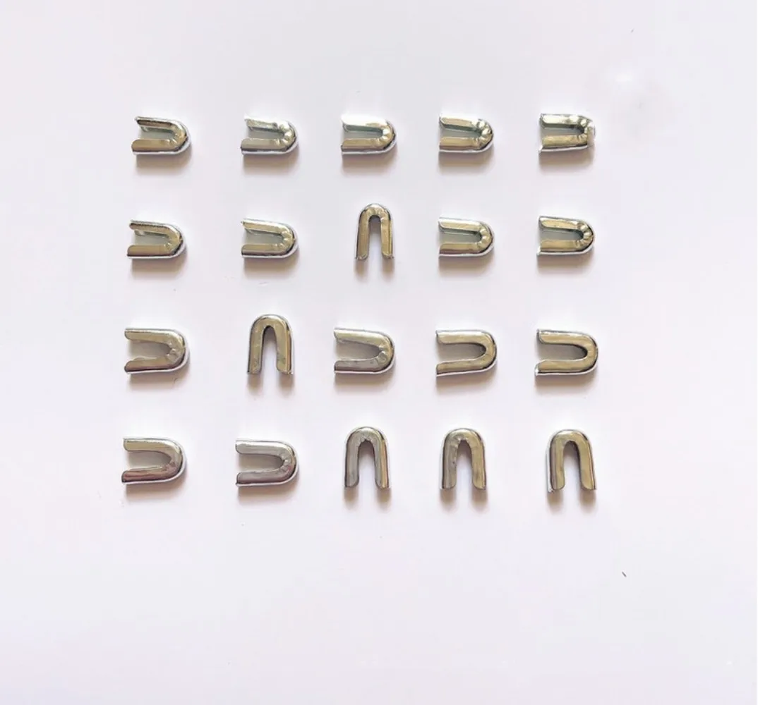 300PCS Wholesale 4/5/6mm Stainless Spiral Steel Bone Cap for Underwear Accessories