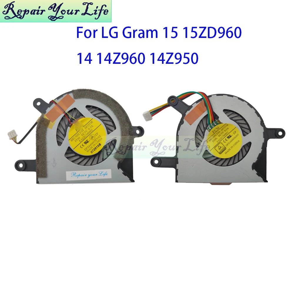 노트북 쿨러 CPU 팬 LG 그램 15 15ZD960-GX70K 14 14Z960 14Z950 냉각 라디에이터 EAL61700801 EAL61340801 DFS440605FV0T