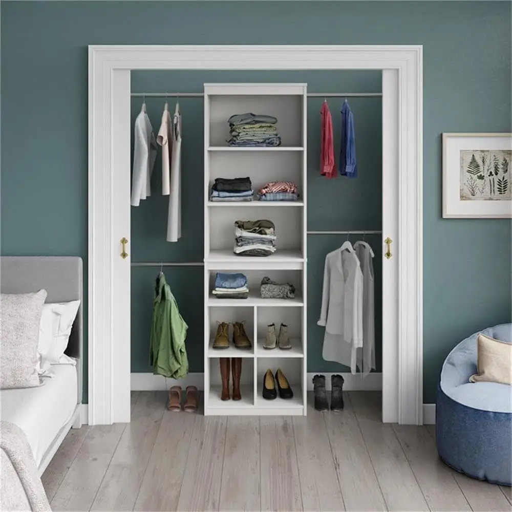 Systembuild Roc Closet Storage System In White