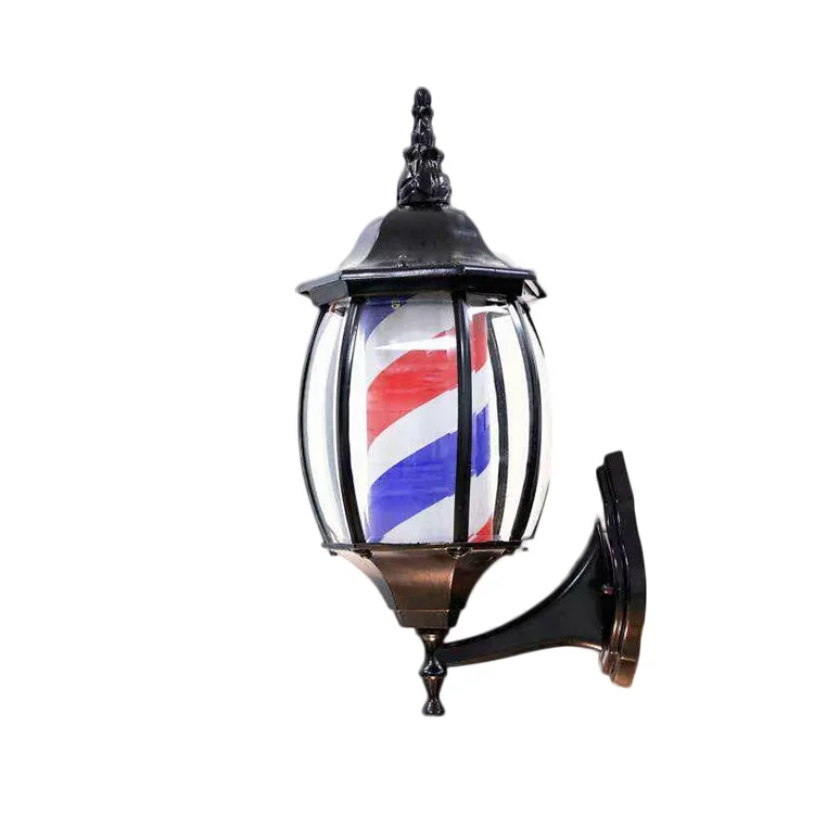 Hot Sale Decorative Spinning Classic Beauty Salon Equipment Barber Shop Barber Logo Bar