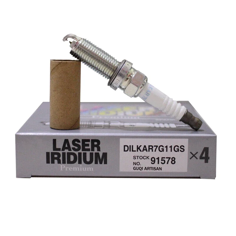 4 шт. DILKAR7G11GS 91578 иридиевая Свеча зажигания для Honda ELYSION SPIRIOR ACCORD ODYSSEY 2.4L 2014-2021