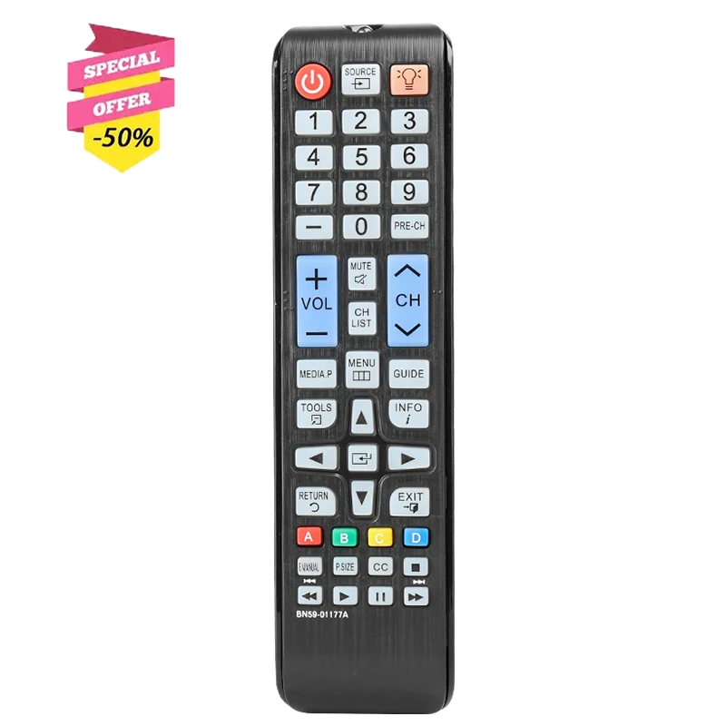 controle-remoto-para-tv-samsung-bn59-01177a-pn51f4550bf-pn43f4550bf-un32j400daf-pn51f4500bf-pn60f6300bf-pn64h5000af-lt24e310nd