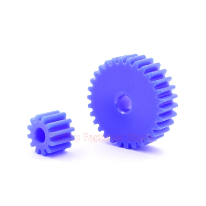 1pcs Blue Nylon Gear 1 Module 12 Teeth - 160 Teeth Plastic Spur Gear 1M Mechanical Transmission Cylindrical Spur Gears