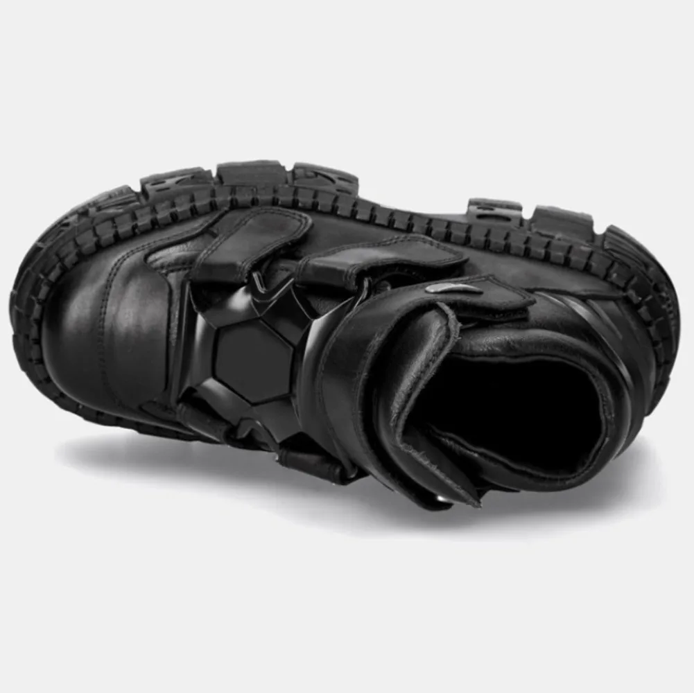 

Новые мужские и женские ретро-кроссовки на платформе в стиле панк с металлическими элементами, высококачественные повседневные кроссовки для пар