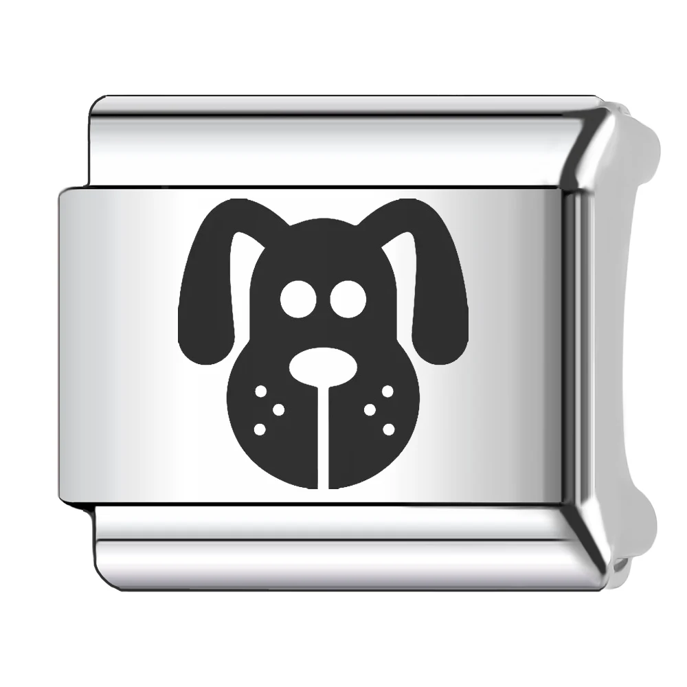 Trusta 2026 Fashion Silvery Cute Animal Italian bracelet charms Gifts for Women DIY Accessories Stainless Steel Wholesale N681