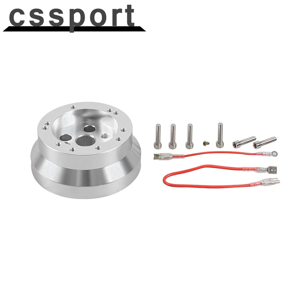 

5 & 6 Hole Steering Wheel Connector Polished Short Hub Adapter Car aluminum Kit Interior Fits for Chevy GM Steering Wheel