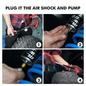 Bộ máy bơm sốc nitơ 300psi không khí cho Harley Touring Road King Electra Glide Street Glide Road Glide Ultra Limited 8 Bộ Nitơ bán hàng chính - 1