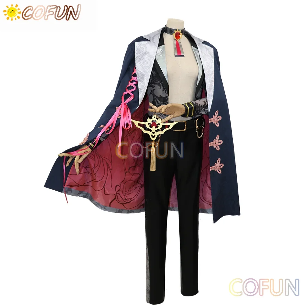 COFUN Game Nu: Carnival Aster Game Suit Cool Handsome Uniform Gorgeous Cosplay Costume Halloween Party Role Play Outfit