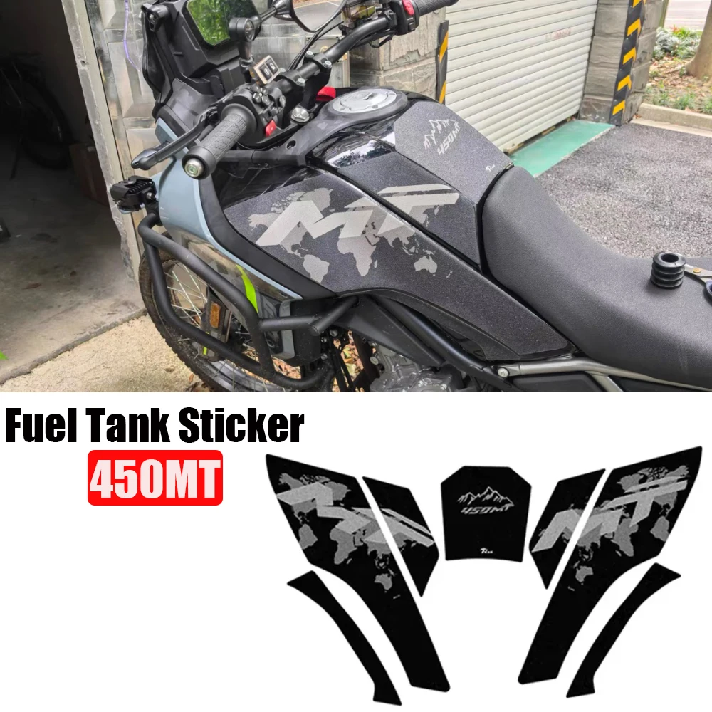 

For CFMOTO 450 MT Motorcycle Side Sticker Fuel Tank Pad 450MT Anti-slip Decal Protector Knee Pad Grip Pad Tank Grips Stickers