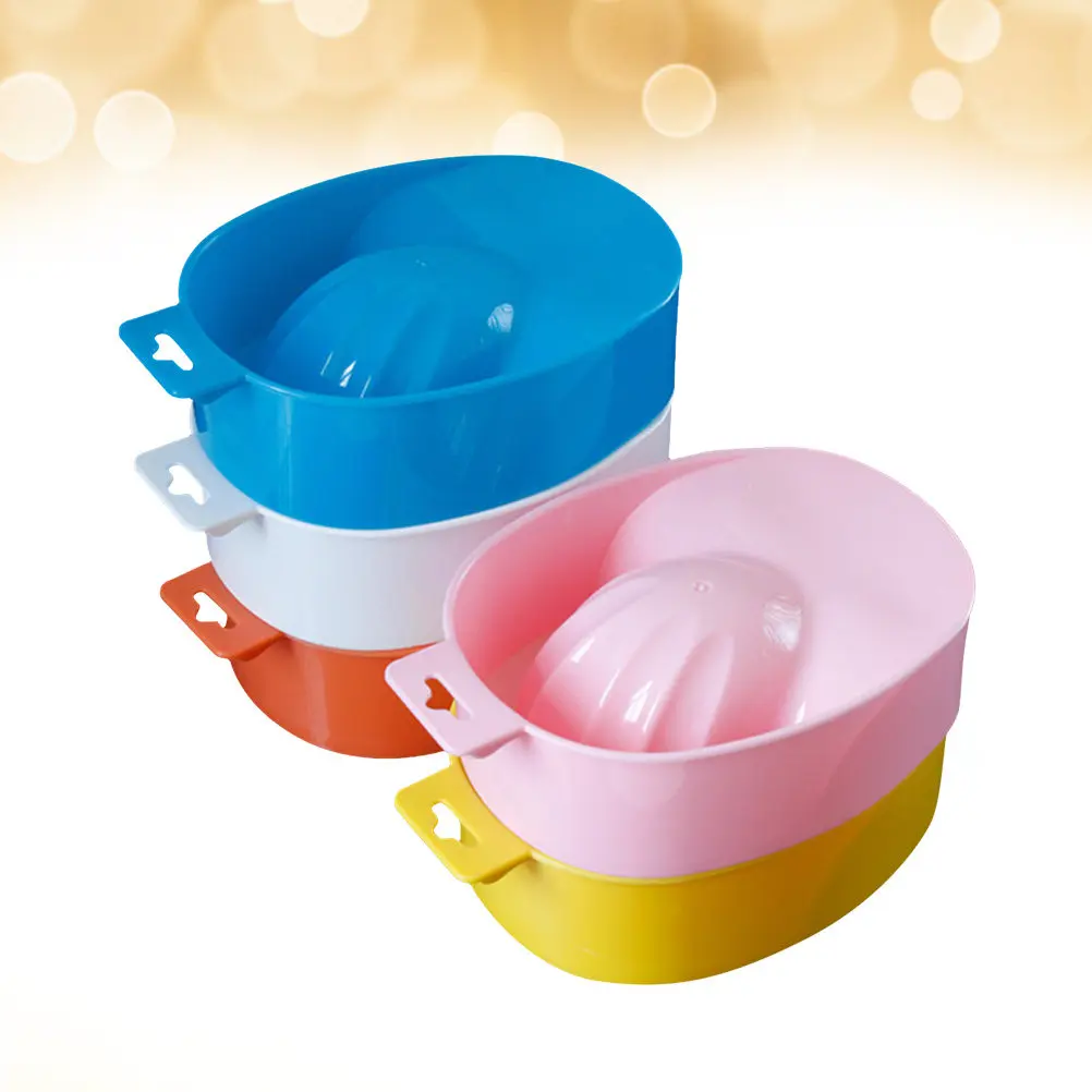 

5Pcs Manicure Soak Bowl for Nail Treatment False Nails Removal Cuticle Nutrition Hand Care Warm Water Soak Nail Art Bowl