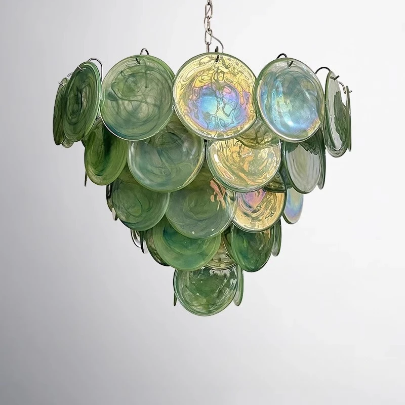 

Ретро люстра для гостиной Муранское романтическое красочное стекло средневековый свет роскошная вилла холл дизайнер творчество