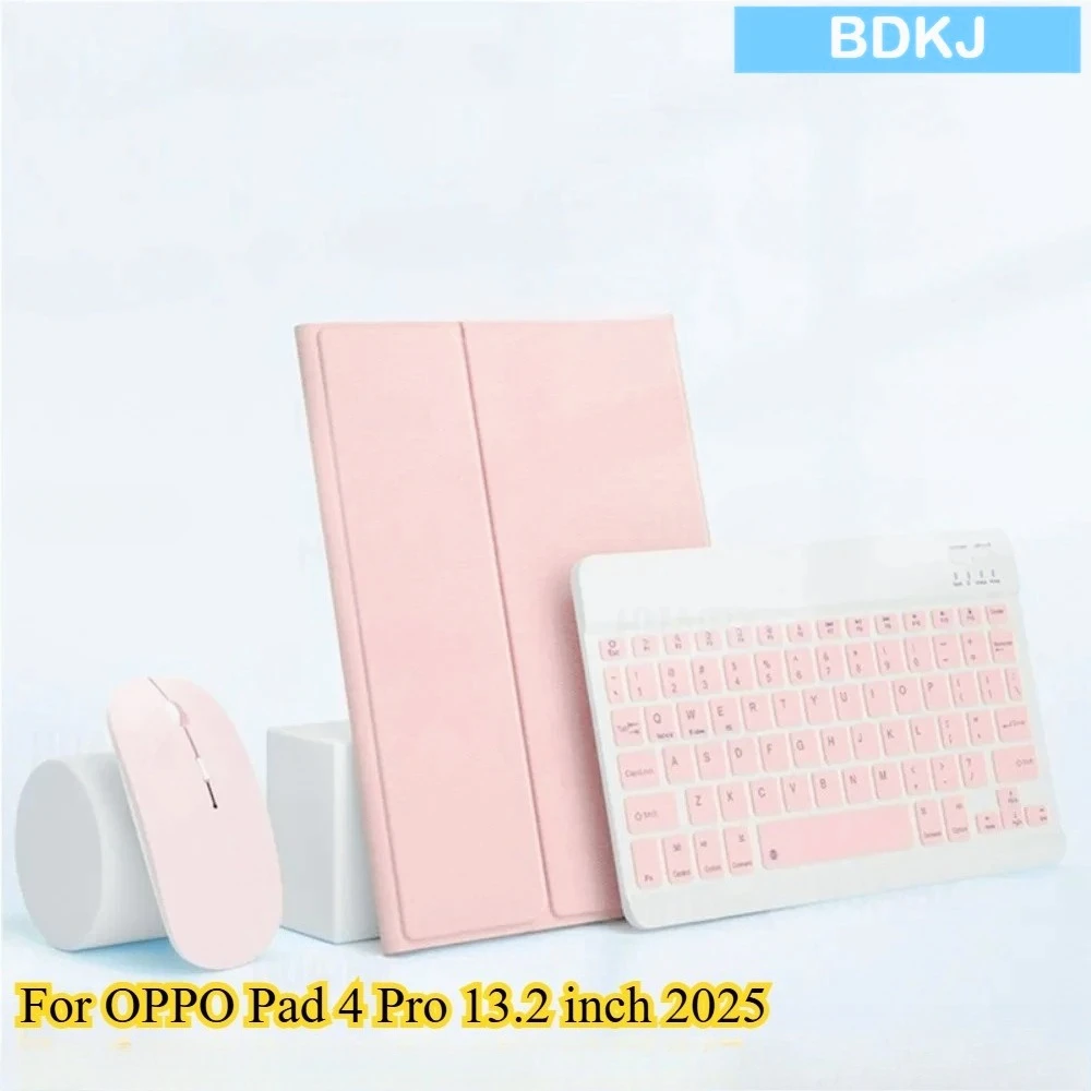 

Для нового OPPO Pad 4 Pro 13,2 дюйма 2025 Funda 10-дюймовый чехол для планшета с клавиатурой Съемный магнитный защитный чехол для Bluetooth-клавиатуры