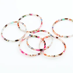 Leopard Print,Tortoise Shell Earring Charm,Acetate Acrylic Beads,Circle Shaped,Boho,Earring Parts,Ohrringe finding,44mm