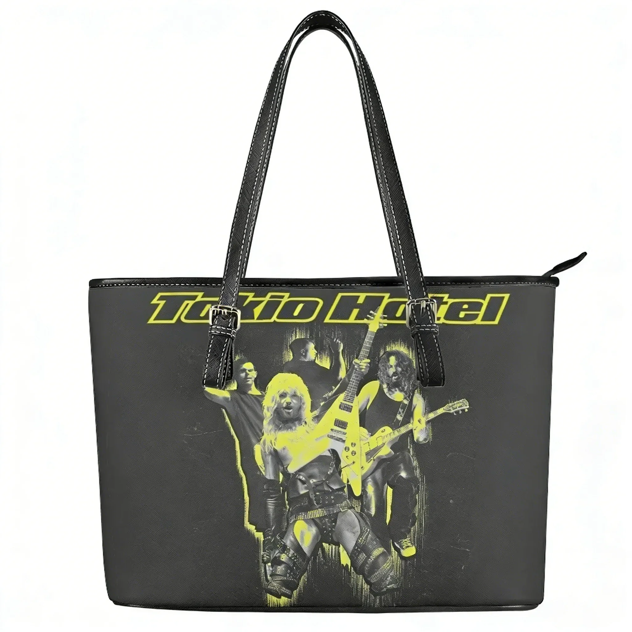 Germany Rock Band Tokio Hotel Custom Handbag Womens Mens Personalized Tote Bag Shoulder Bag Business Leather Purse Travel Bag