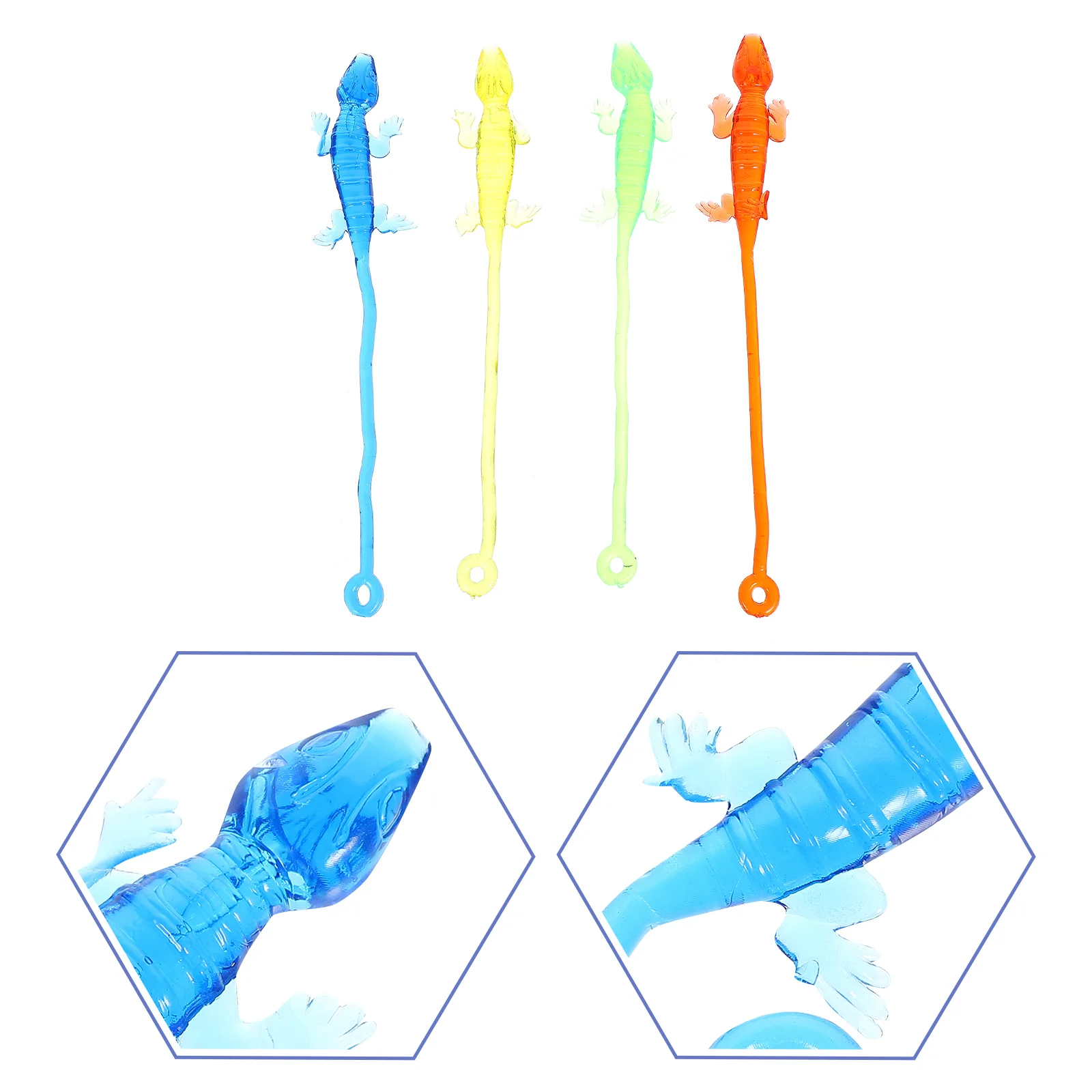 Stretchy Lizard Household Children Toy Soft Glue Sticky Party Wall Crawler Toys