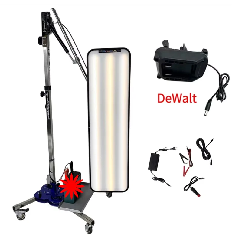New Pneumatic Blue Hydraulic Stand PDR Dent Inspection Light, Standard 930*260mm Large LED Panel with 6-Segment Stepless Dimming 2