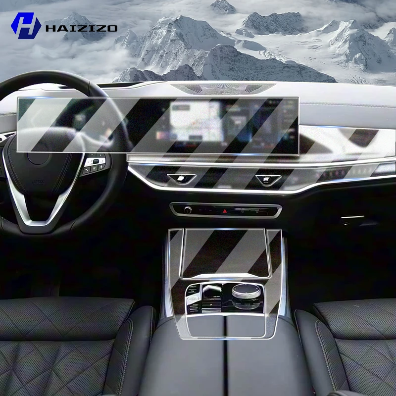 Für BMW X5 G05 2023-2025 Automotive interior mittelkonsole schutz aufkleber LCD display matte TPU schutz film refit