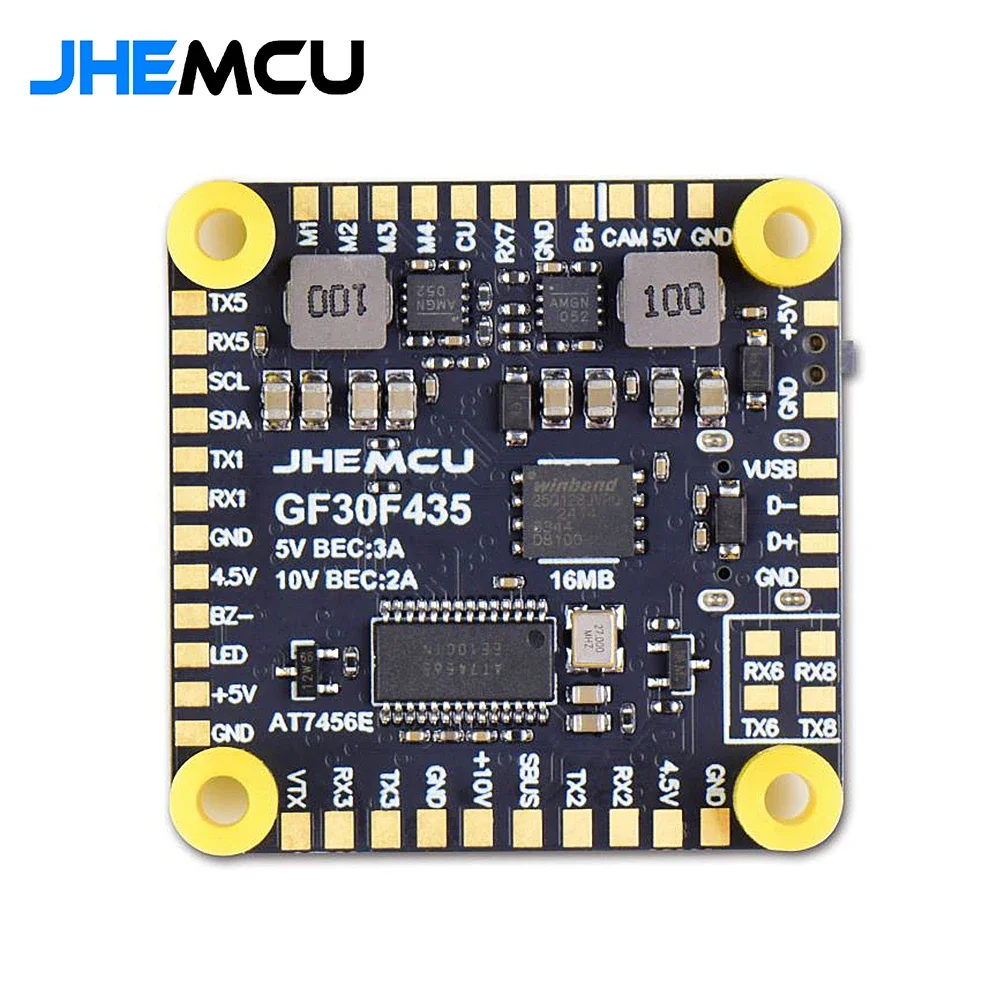 JHEMCU-Contrôleur de vol pour importateur RC FPV, ICSafe2688P, prise en charge OSD GPS W, boîte noire, baromètre 16 Mo, SPL06, 3-6S, 30.5mm x 4mm, GF30F435