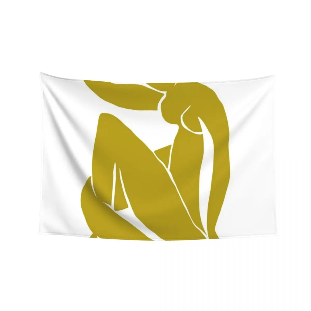 

Matisse Cut Out Figure #2 Mustard Yellow Tapestry Decor For Room Decorative Wall Home Decoration Accessories Tapestry