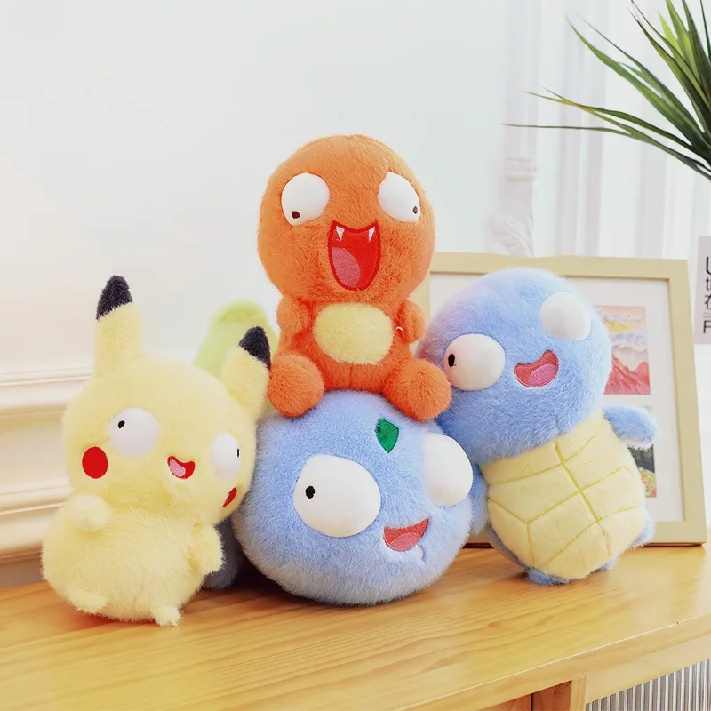 30/45cm 귀여운 포켓몬 시리즈 봉제 인형 피카츄 리틀 파이어 드래곤 소프트 터틀 크리스마스 수면 베개 플러시 인형 선물