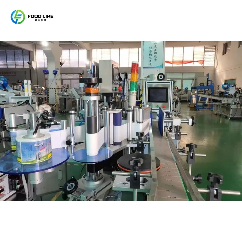 Customized High Speed Paper Label Automatic Bottle Labeling Machine PLC Electric Type Stable Quality Low Cost