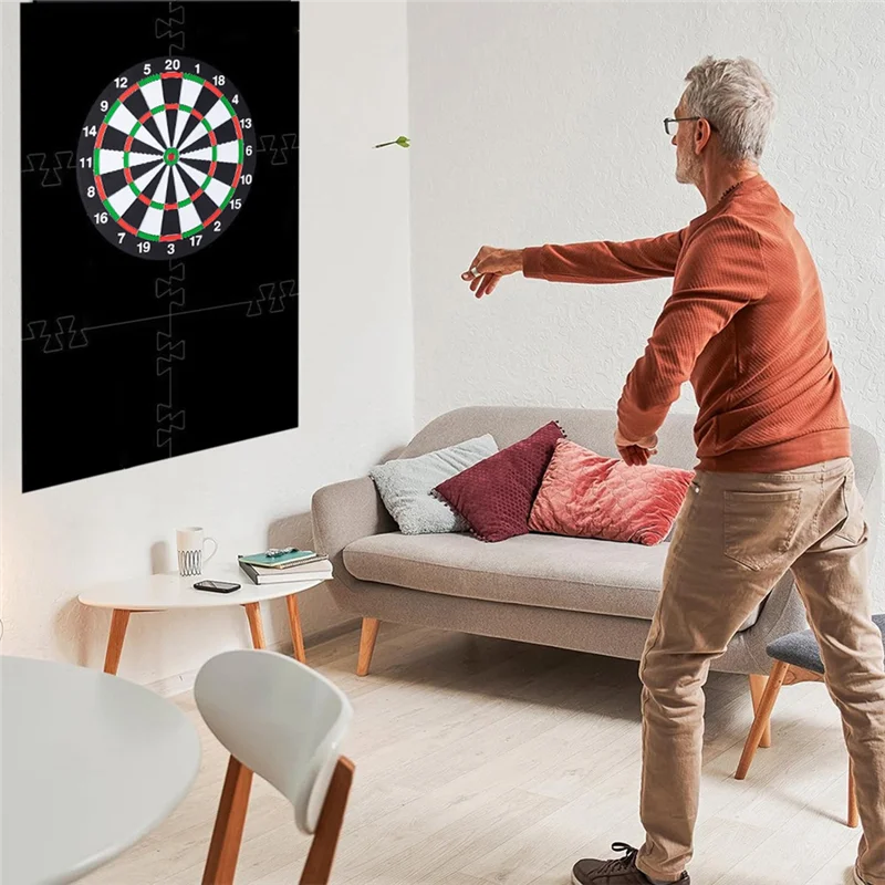 

ABMW-6Pcs Dart Backboards Wall Protector EVA Spliced Dart Backboards Dart Board Surround Ring For 45Cm Dart Board Dart Lovers