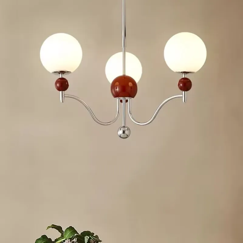 Creamy Magic Bean Chandelier, Modern Minimalist Dining Room Chandelier, Warm and Eye Protective Chandelier